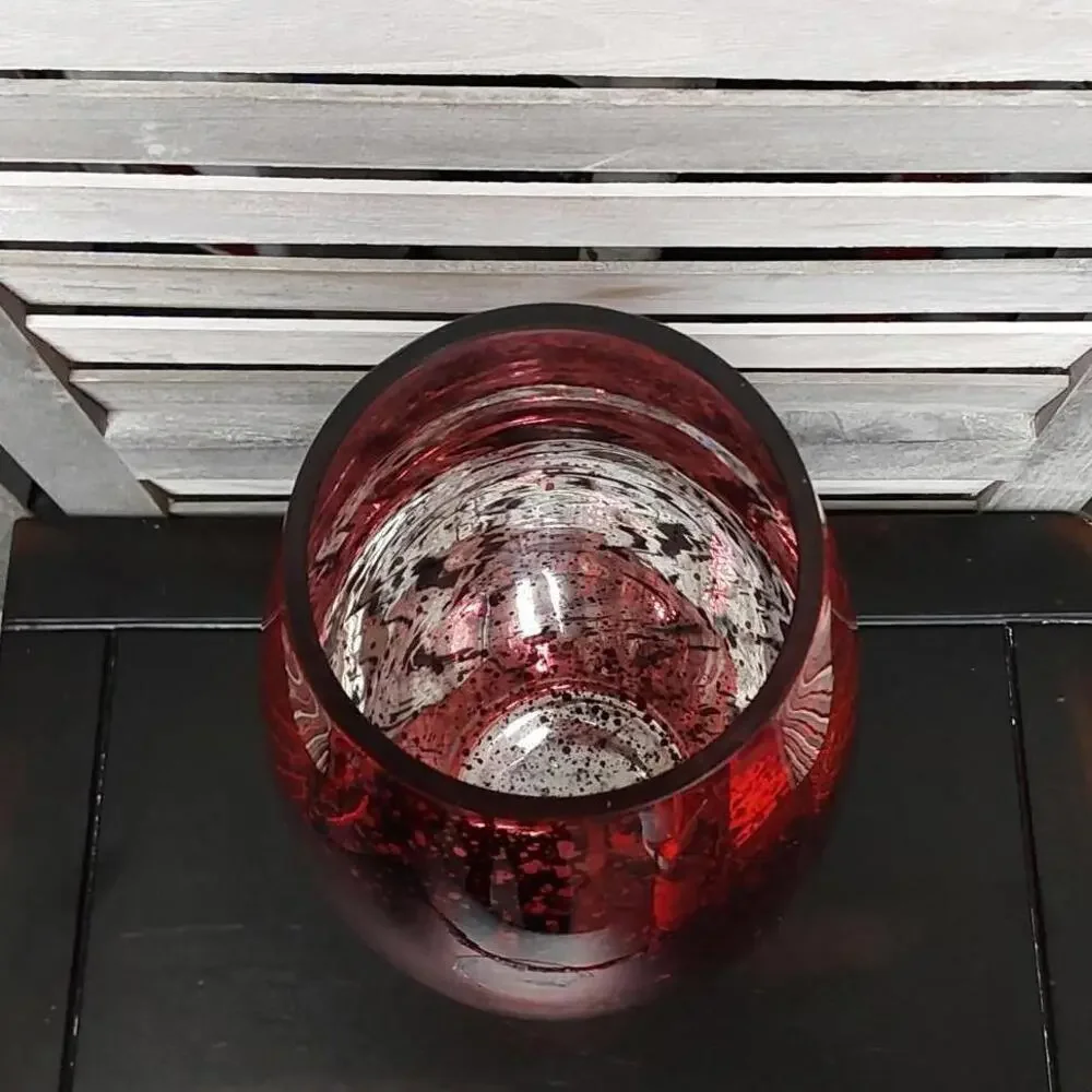 Red Mercury Vase Handmade